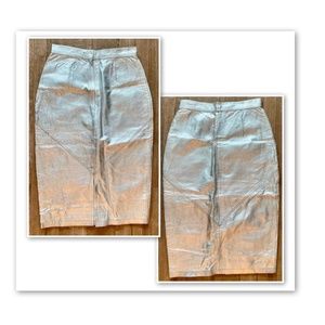 Vintage silver foil skirt